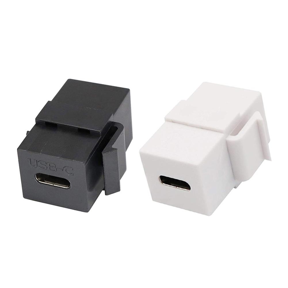 USB 3.1 Type C Удлинительный Коннектор Поддержка Зарядки Синхронизации Данных Keystone Jack для Настенной Панели Розетки