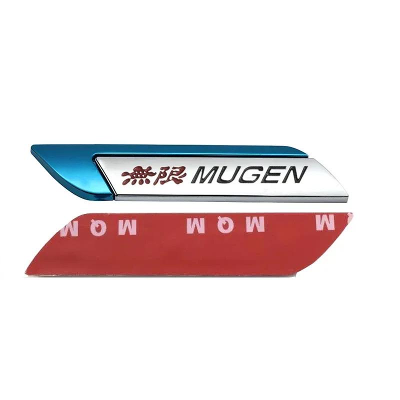 2pcs for Honda Mugen Car Side Fender Rear Emblem Sticker Sport Badge Accord Ciic H-RV Vezel Odyssey Jazz Amaze Accessories MG3