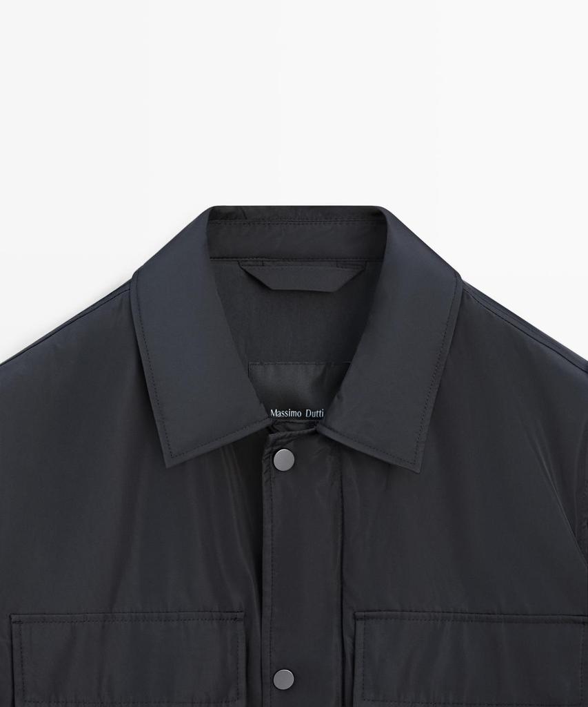 Водонепроницаемая верхняя рубашка Massimo Dutti с карманами