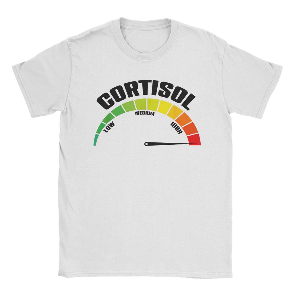 Unisex Unisex Tshirt Funny Low Cortisol Levels Meme Vintage Pure Cotton Tees Short Sleeve T Shirts O Neck Clothes Party