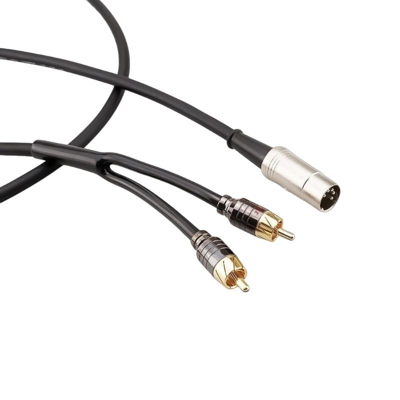 Качественный звуковой кабель 5-контактный DIN на 2 штекера DIN 5Pin к адаптерному кабелю для улучшения стереоподключения