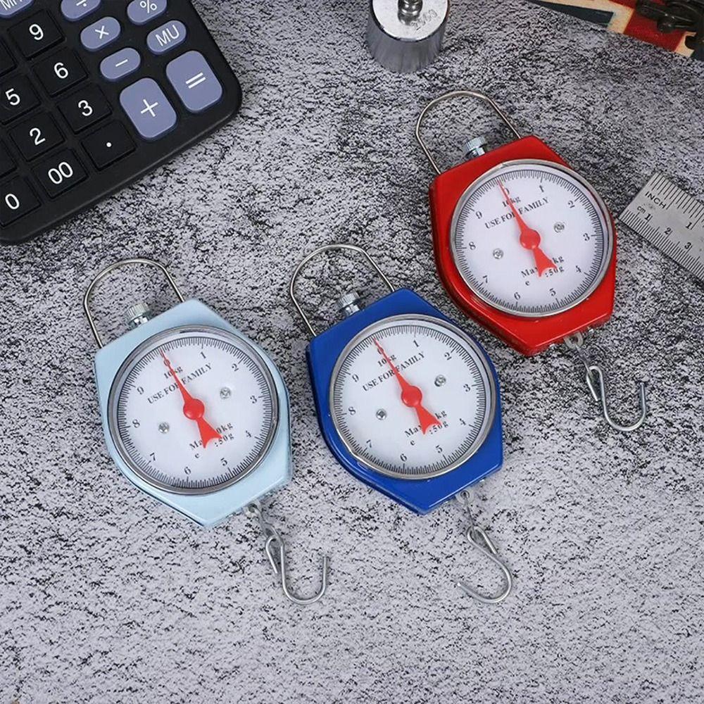 Ручные винтажные пружинные весы с крючком, механические весы 10 кг/50 г, цифровые весы для багажа