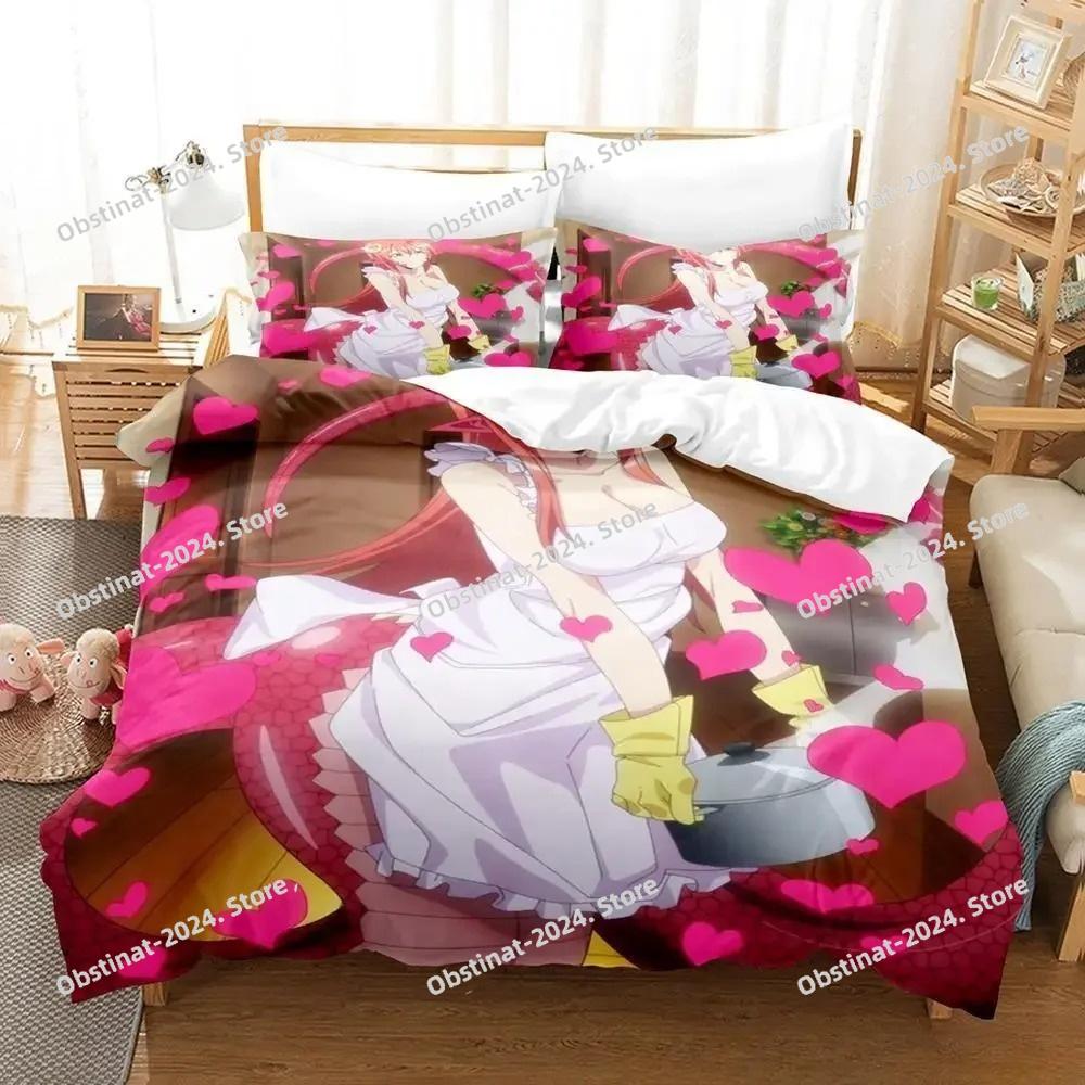 New Monster Musume Everyday Life With Monster Girls Bedding Set Cartoon Anime 3 piece set Adult Kid Bedroom Duvet cover Sets