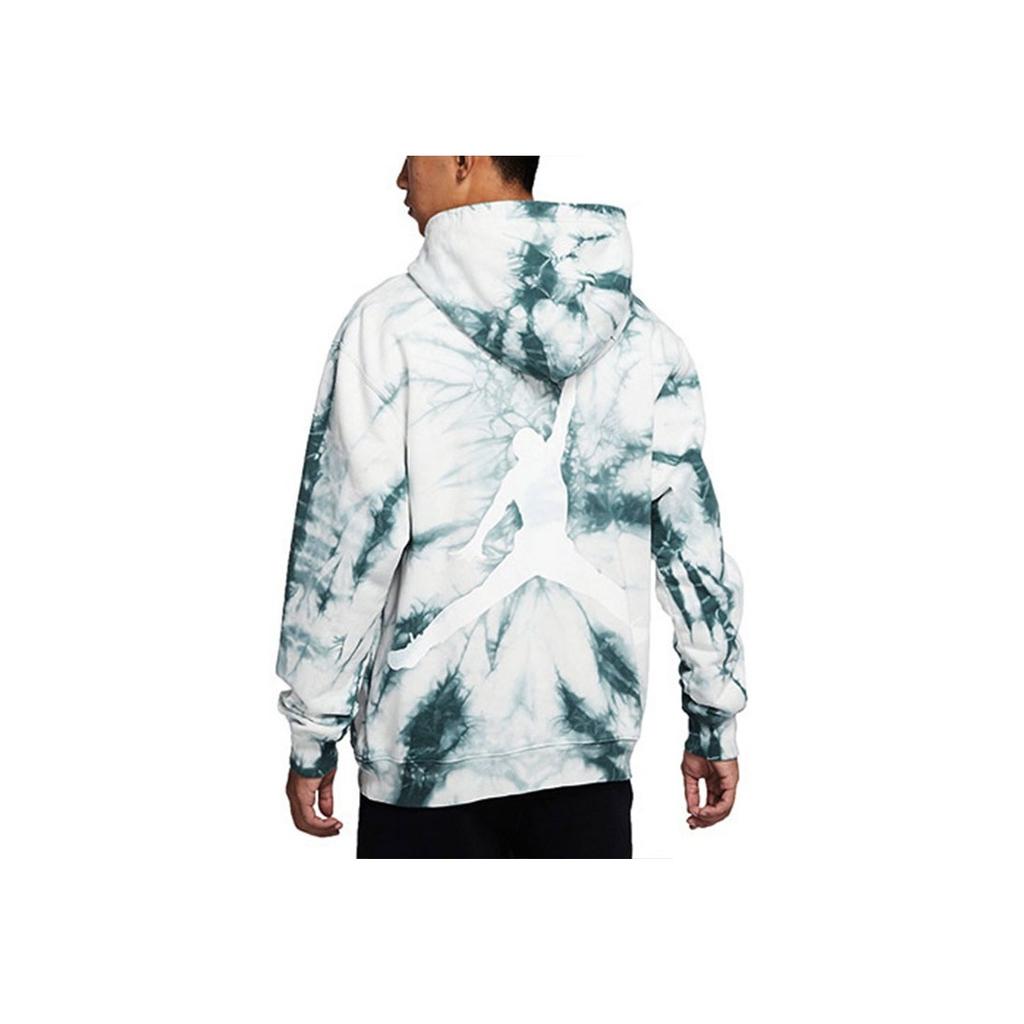 Air Jordan Tie-Dye Sport Hoodie With Large Back Logo Men Tops Green DR2647-133