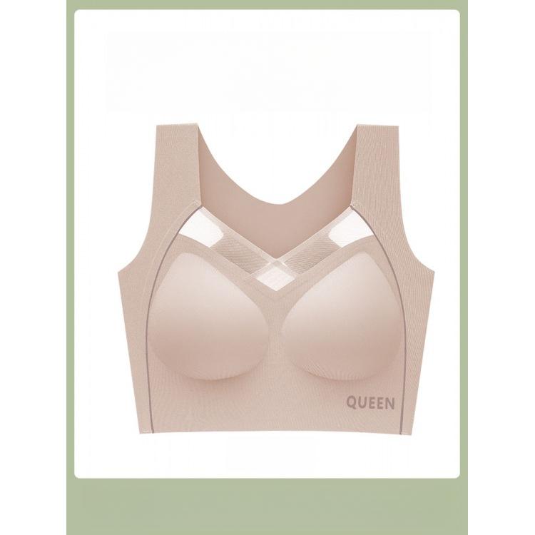 Plus-size Lingerie Women's Sports Bras Yoga Vests Invisible Bras Seamless Lingerie Push Up Bra