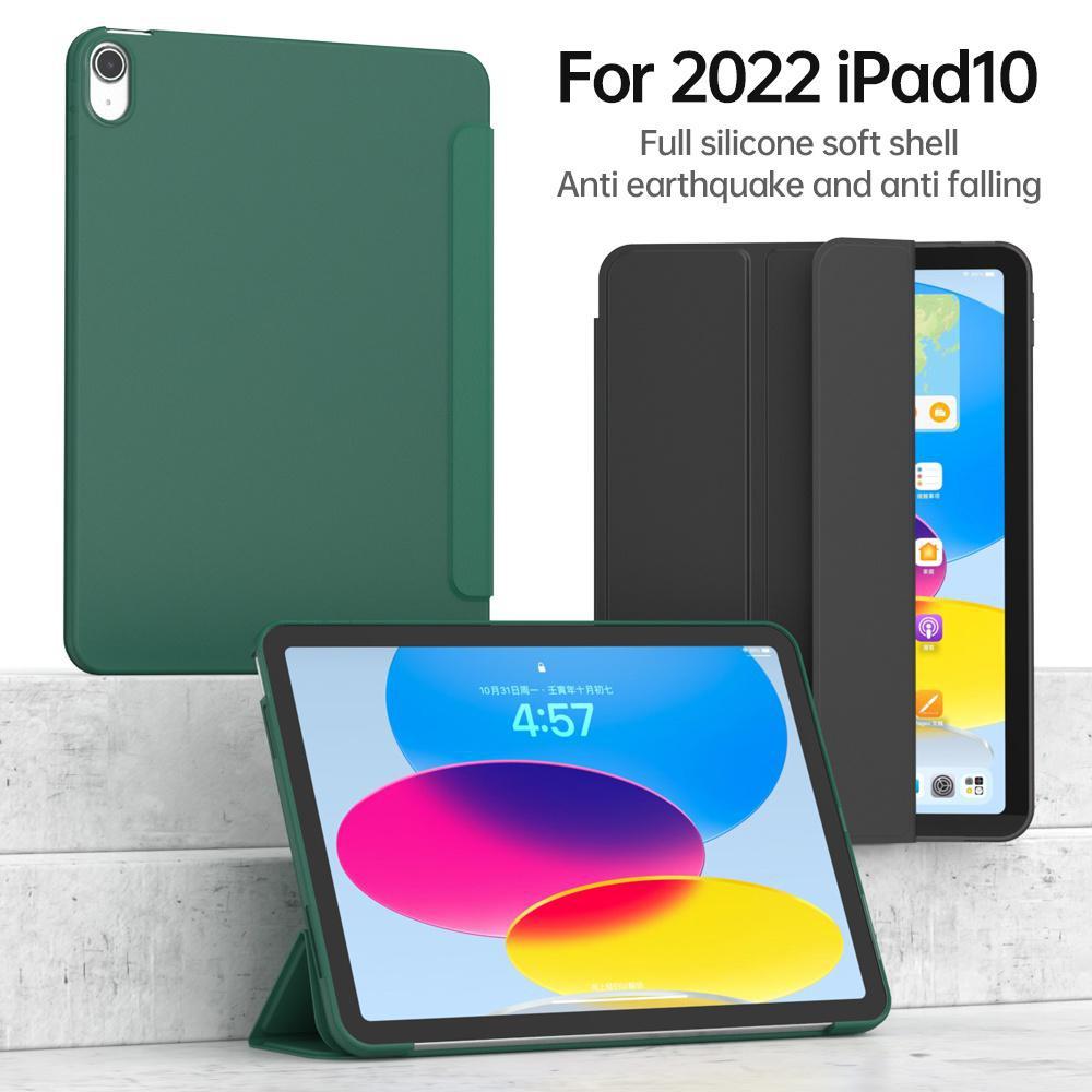 For New iPad 10 2022 10th Generation Soft Back Shell Protective Smart Cover Case For iPad Pro 12.9 11 Inch 2022 2021 2020 2018/ iPad 5th 6th 7th 9th