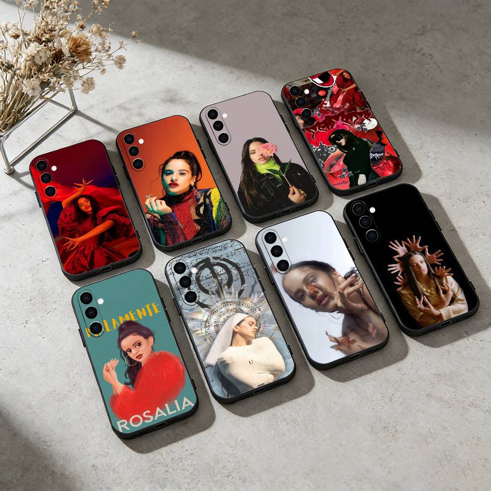 Singer Rosalia Phone Case For Samsung GalaxyA13,21s,22,31,32,52,53,71,72,73,Soft Black Cover