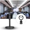 Desktop Microphone Stand with Microphone Holder, Adjustable Height, Black, Compact, Simple Design for Meetings and Speeches (1 Black Item)
