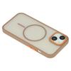 For iPhone 14 Plus Magnetic Case Skin Touch TPU+PC Phone Back Cover