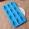 12 ячеек Форма для льда в виде пингвина Силиконовая Бытовая Сделай сам Форма для выпечки льда, кондитерских изделий, шоколада Кухонная форма для выпечки, украшение