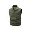 Spring Autumn Men Stand Collar Casual Vest Thin Breathable Quick Dry Sleeveless Multi Pocket Outdoor Photography Waistcoat