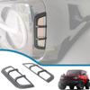 Car Front Wheel Eyebrow Lamp Decoration Protector Cover Fit LED Light Source for Ford Bronco -2023 Lamp Hoods