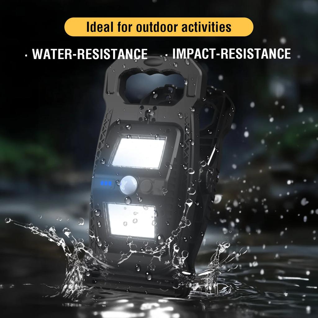 Camping Clamp Lights Solar Motion Sensor Lights Waterproof Outdoor Lights 360° Adjustable Lights Portable Safety Lights