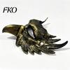 Decorative Party Mask Halloween Eagle Half Face Mask, Vintage Gold Unique Winged Masquerade Gothic Cosplay Props Retro Theme