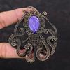 Charoite Pendant Copper Wire Wrapped Pendant Handmade Pendant Copper Jewelry Octopus Pendant Wire Wrap Jewelry Gemstone Pendant Wedding Gift