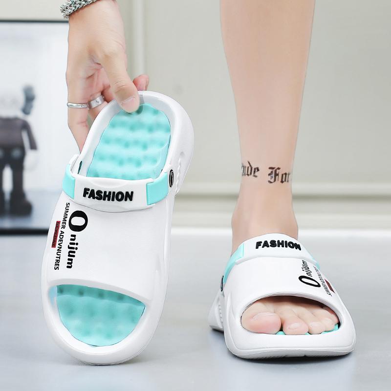 Summer Men's Massage Slippers Outdoor Sandals Beach Comfortable Soft Slides Indoor Casual Shoes Men Sandals