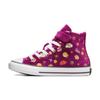 Детские кроссовки Willy Wonka x Chuck Taylor All Star Easy On High PS по всей поверхности с ярким принтом, фиолетовые, золотые, белые, A08156C