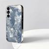 Electroplated glass silver shockproof phone case with butterfly pattern for Samsung Galaxy S26 S25 S24 S23 S22 Ultra Plus FE