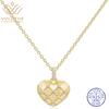 WUIHA 100% 925 Sterling Silver VVS1 D Color Real GRA Moissanite Diamond Heart Pendant Necklace Wedding Engagement Fine Jewelry