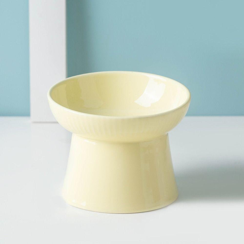 Творческая миска для домашних животных с высокой ножкой, керамическая поилка для домашних животных, кормушка для собак, защита шеи