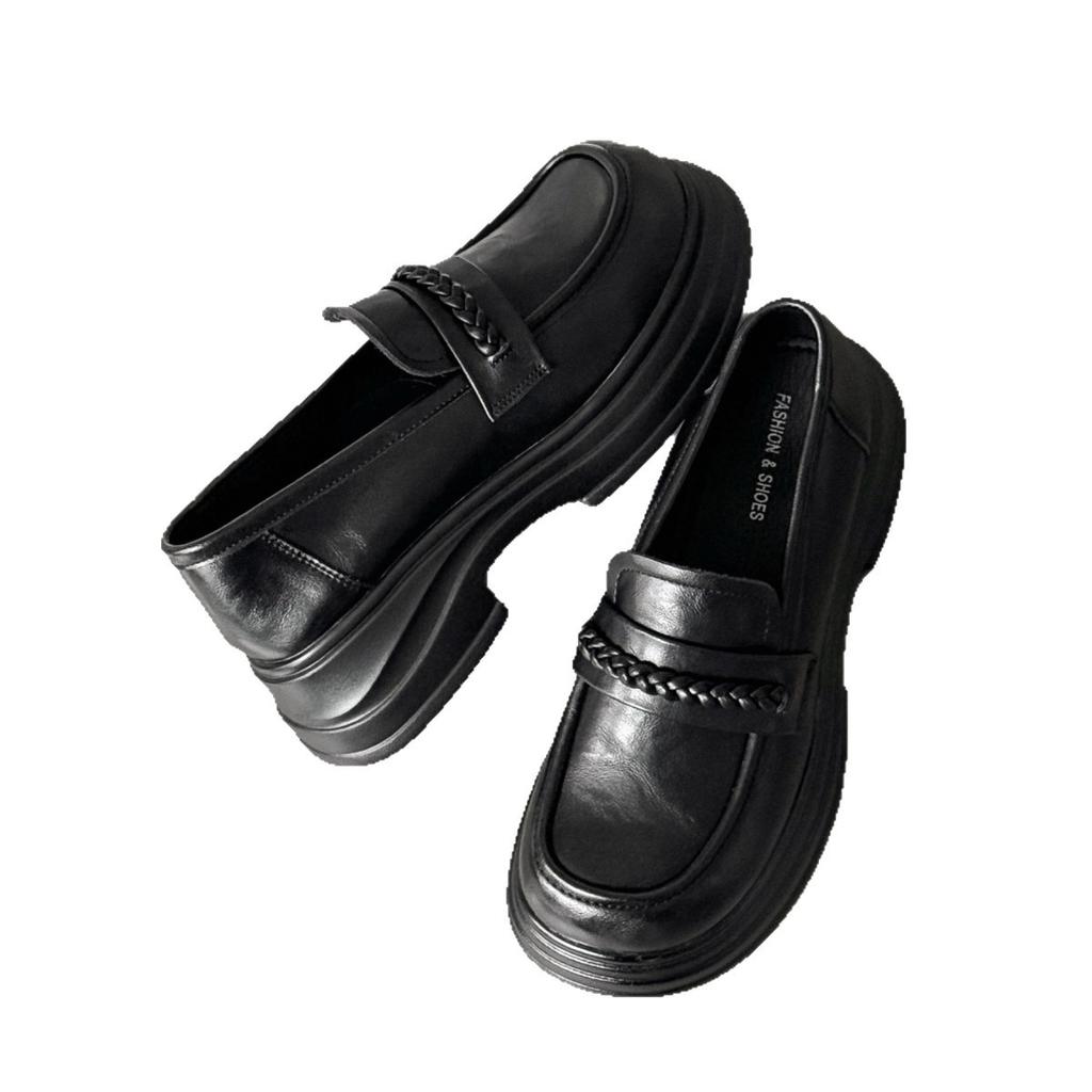 Женские лоферы на платформе 2025 новинка дышащие в британском стиле маленькие мужские универсальные легкие модные трендовые повседневные туфли