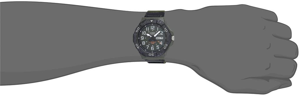 Casio Часы MRW210HB-3BV MRW-210HB-3BVCF Зеленый
