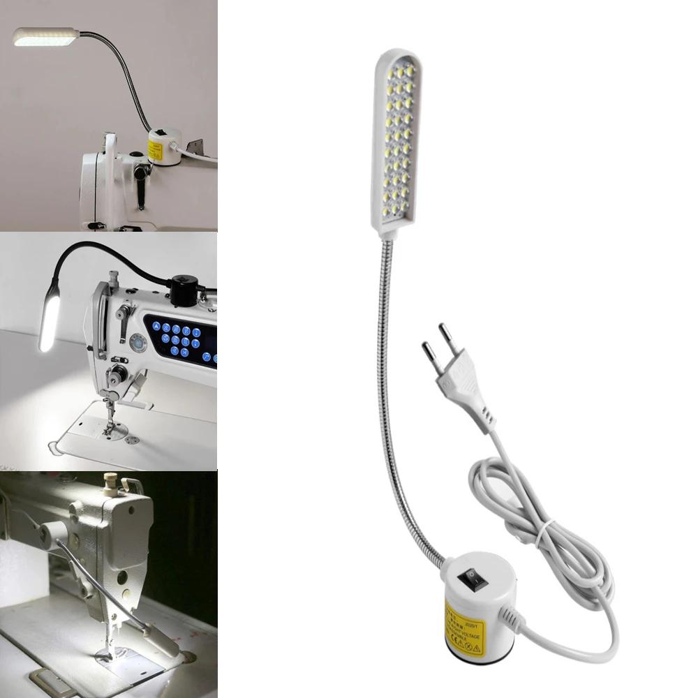 Adjustable LED Sewing Machine Lamp with Magnetic Base 360 Flexible Gooseneck Workbench Light Industrial Sewing Lamp for Crafting