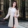 Spring and Autumn Windbreaker Women's Mid-length Slim-fit Plus Size All-match Blouse Women's Jacket