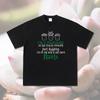 New Tropical Plant and Succulent Illustration T-shirt, Pure Cotton Two-needle Round-neck Casual Short-sleeved T-shirt for Summer