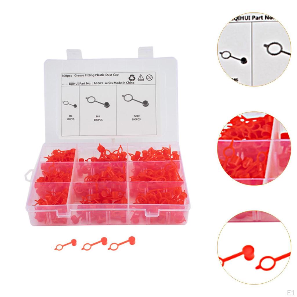 300 шт. колпачков для масленок, прокачка тормозов M6 M8 M10, практичные, высокопроизводительные, прочные