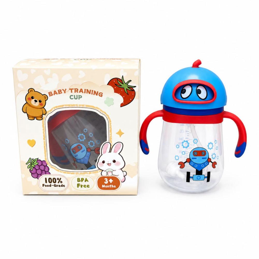 with Handles Baby Sippy Cup 300ML Baby Drinking Cup Cute Baby Training Cup Baby Transition Cup