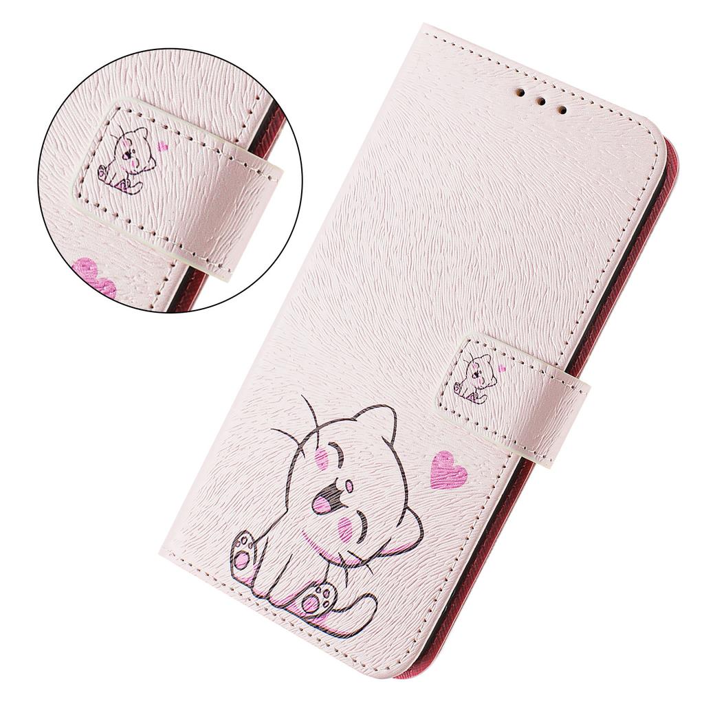 Cute Cat Luxury Painted Leather Case Wallet Book Style Cover for Oppo A72/A52/A92 4G,A36 4G,Reno 8/9,Realme 8/9/10/11/12...