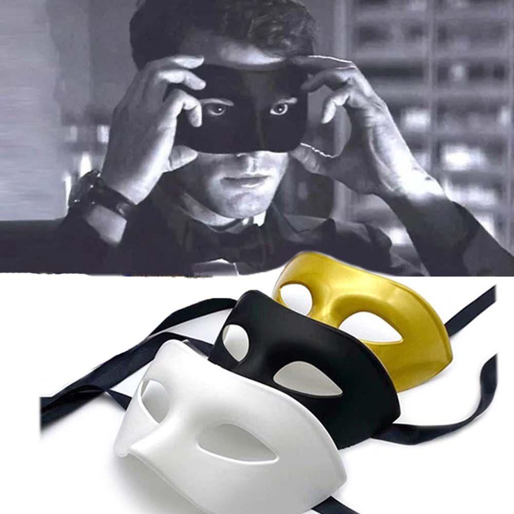 Men Carnival Costume Props Half Face Mask Party Cosplay Props Prom Party Supplies Halloween Masks