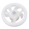 Ceiling Fan Light 360 Degree Rotate Dimmable E27 Adjustable LED Lamp 5 Blade 48W with Remote Control for Garage 85‑265V