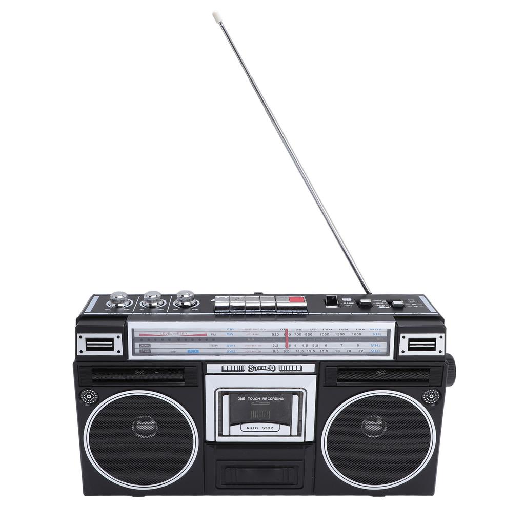 Кассетный плеер Магнитофон Bluetooth Портативный Радиоприемник FM MW SW1 SW2 Конвертер кассет в MP3 через USB для дома и улицы