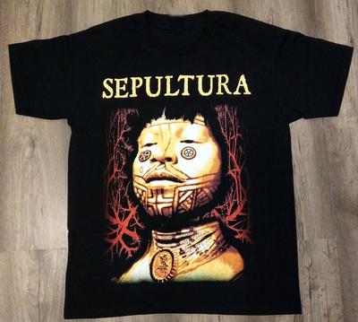 Sepultura Roots Футболка черная с коротким рукавом Все размеры HNG96 Унисекс