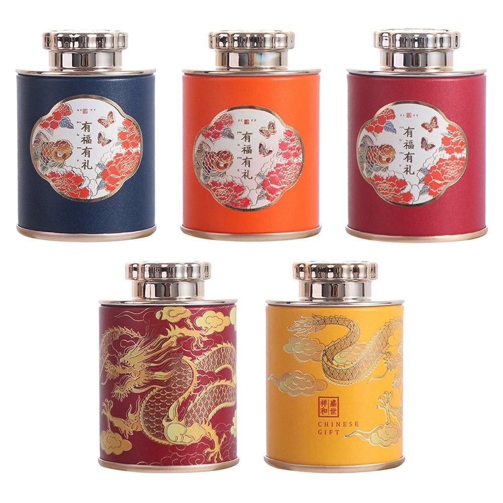 Бумажная пустая жестяная банка для чая, портативная банка для хранения, банка для хранения, чайная банка, зеленый черный чай