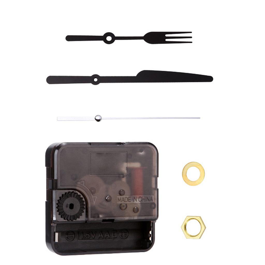 Детали для ремонта часов своими руками, бесшумные кварцевые механизмы, наборы с вилкообразными стрелками, простая установка для домашнего офиса и общественных мест