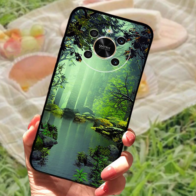 Чехол для Honor X 9 4G, силиконовый, мягкий, с рисунком мрамора, защитные чехлы для Honor X9, модный черный бампер для Huawei Honor X 9, Fundas