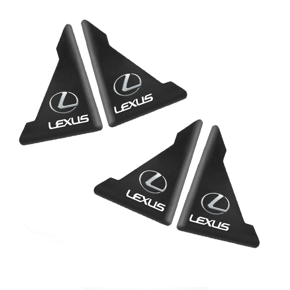 DMTZ1 2/4Pcs Car Door Silicone Anti-collision Corner Protectors Stickers Accessories For Lexus LS IS350 ES300 GS350 CT200h GX460 LX570