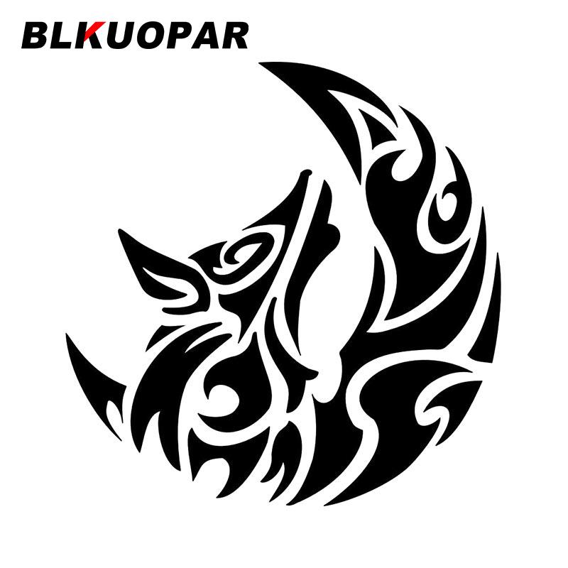 BLKUOPAR Племенная Луна Наклейка на Автомобиль Личность Оригинальная Водонепроницаемая Наклейка Устойчивая к Царапинам Креативная Декорация для Кондиционера Шлема