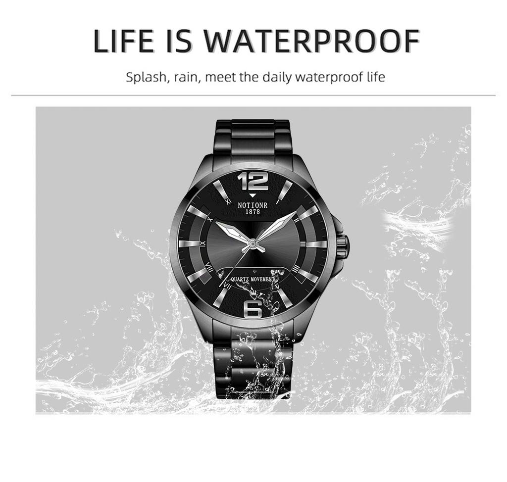 Luxury Fashion Men's Watch Simple Men's Watch Quartz Watch Stainless Steel Watch Casual Sports Men's watch