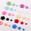 Ins Color Five-Petel Flower Nail Art Jewelry Смола Трехмерная Мини Белая Маленькая Цветочная Наклейка Для Ногтей Аксессуары Для Ногтей