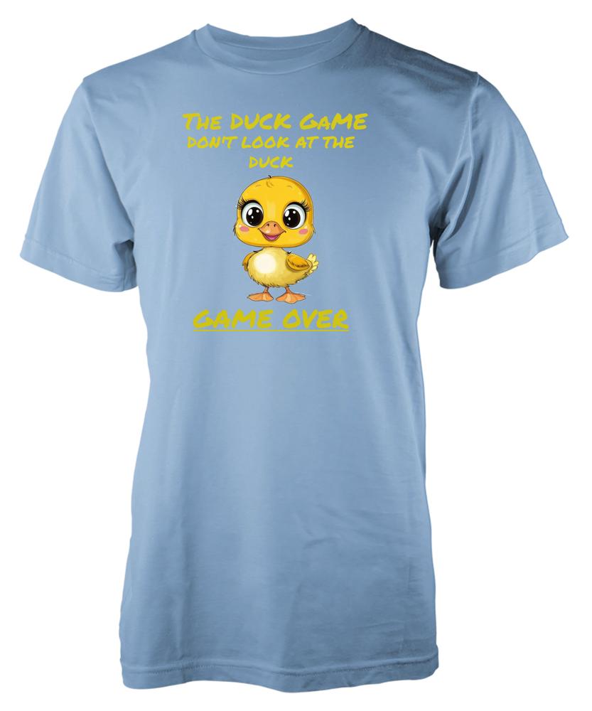 Dont Look At The Duck Game Over Funny Novelty Gaming Gift Unique Adult TShirt