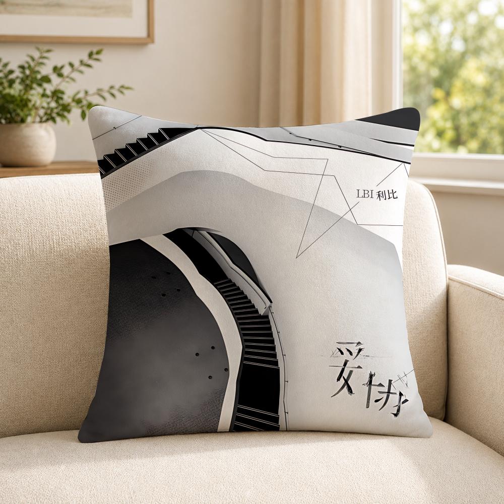 Singer LLBI Cushion Cover Soft Short Plush SkinFriendly Cushion Case for MultiScene Use