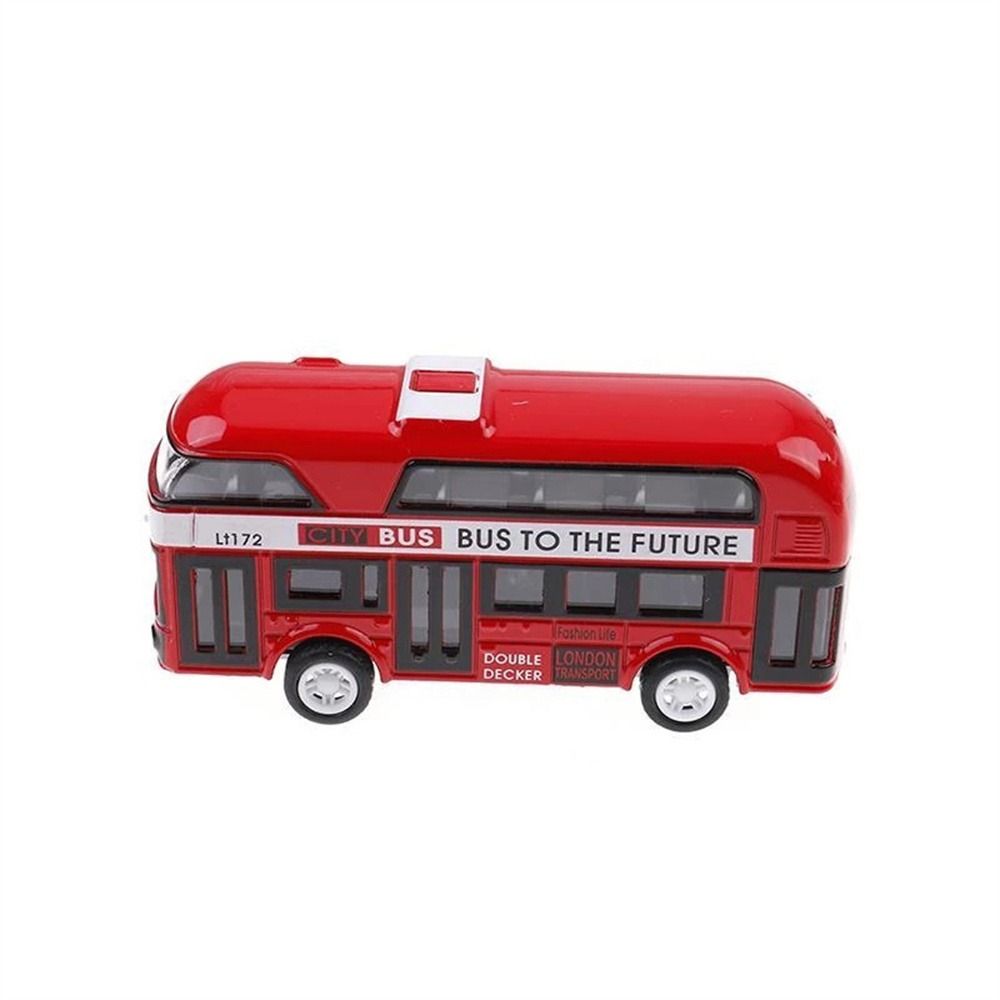 Set Toy Vehicles Car Bus Model Diecast Cars Toy Pull Back Toys Double Decker Bus Bus Toy Model