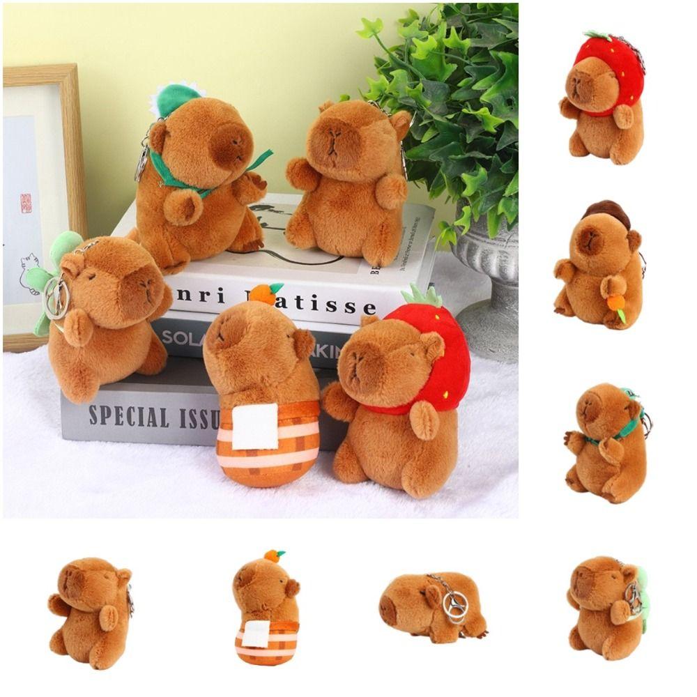 Capybara Anime Capibara Pendant Plush Capybara Plush Keyring Capybara Plush Keychain  Children Toys