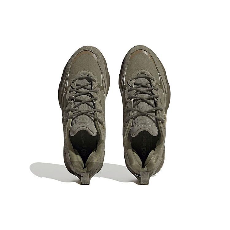 Adidas Originals Ozweego Slip Resistant Durable Lightweight Low Top Lifestyle Casual Shoes Men Sneakers Green Gray GY9944