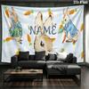 Custom Name,Peter Rabbit Wall tapestry, aesthetic printed fabric blanket, suitable for bedroom, living room, and home decor.