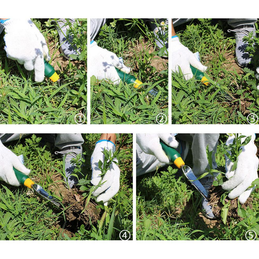 Лопата для прополки из нержавеющей стали с пластиковой ручкой, многофункциональный ручной инструмент для пересадки растений в саду